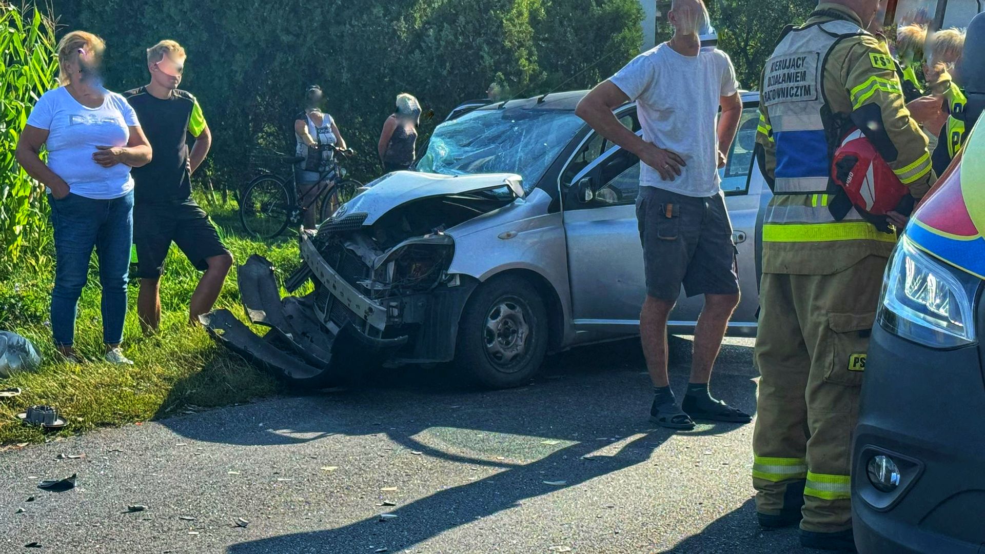 Wypadek w Parczewie. Droga zablokowana (ZDJĘCIA)